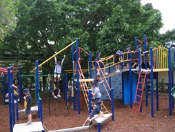 Students on playground